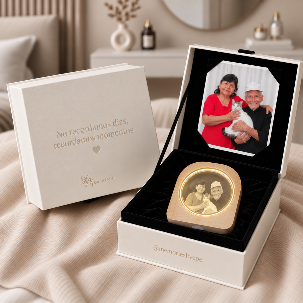 retrato cristal personalizado